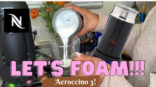 How To Foam Milk With Aeroccino 3 Make Coffee With Foam Tips amp Tricks  Easy Foamed Latte Recipe [upl. by Cyrie328]