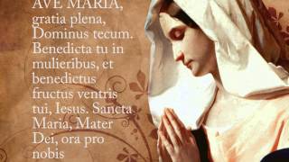 Ave Maria Hymn with Lyrics  Latin [upl. by Mariquilla]