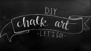 Chalkboard Art Lettering Tutorial  DIY Chalkboard Design Tips [upl. by Ettennil]