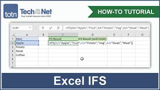 How to use the IFS function in Excel [upl. by Enilekaj309]