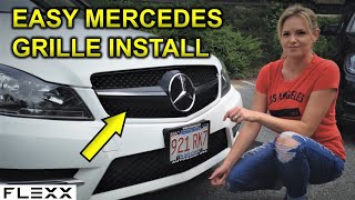 Easy grille install on my Mercedes C300 C250 W204 [upl. by Imelda]