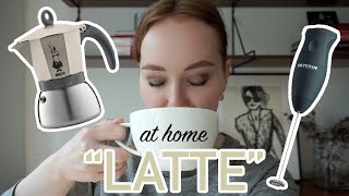 HOW TO MAKE A quotLATTEquot AT HOME moka pot  frother [upl. by Eillek]