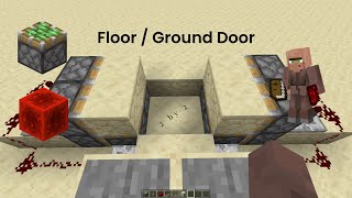 Compact Hidden Piston Floor  Ground Door 2x2 in Minecraft  60 Seconds [upl. by Ienttirb]