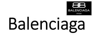 How to Pronounce Balenciaga CORRECTLY [upl. by Nesilla]