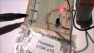 NPN 2N2222 transistor component as switch circuit with schematic tutorial 2N2222A [upl. by Grae450]