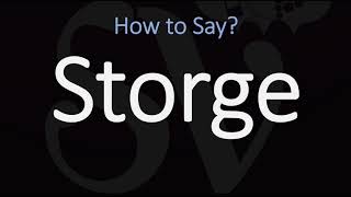 How to Pronounce Storge CORRECTLY LOVE Meaning amp Pronunciation [upl. by Aeht724]