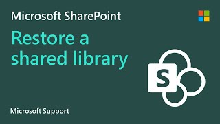 How to restore a shared library in SharePoint  Microsoft [upl. by Tol]