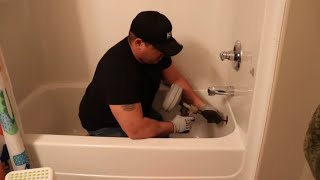 Best Way To Fix A Slow Draining Tub  Slow Draining Issues [upl. by Nyvlem797]