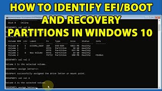 How to Identify EFI or Boot Partition in Windows 10  How do I find My EFI Partition Windows 10 amp 11 [upl. by Ennis]