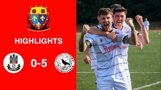 Caerleon 05 Cwmbrân Town  Gwent FA Senior cup  Quarter final highlights [upl. by Atekin]