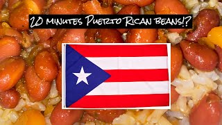 How To Make Puerto Rican Beans In 20 Minutes [upl. by Rind]