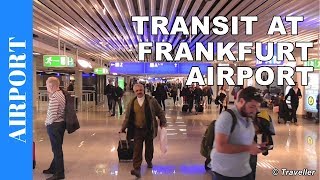 TRANSIT WALK AT FRANKFURT Airport FRA Terminal 1  Connection Flight Transfer Arriving amp Departing [upl. by Aliuqet182]