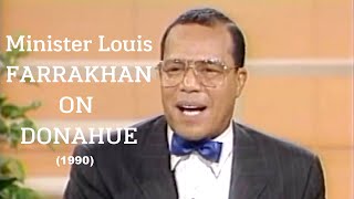 Minister Louis Farrakhan on Donahue 1990 ADOS InstitutionalizedRacism [upl. by Main]