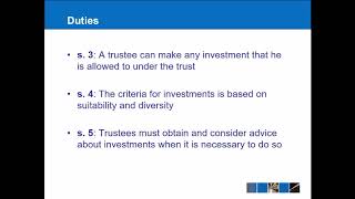 Equity amp Trusts  Powers and Duties of Trustees [upl. by Melessa141]