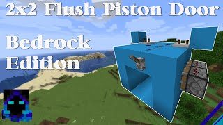 2x2 Flush Piston Door for Bedrock Edition [upl. by Akino]